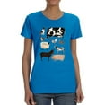 thumbnail image 1 of Barnyard Buds I. T-Shirt Women -Victoria Borges Designs, Female Medium, 1 of 4