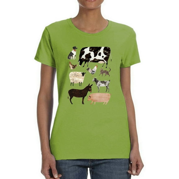 Barnyard Buds I. T-Shirt Women -Victoria Borges Designs, Female x-Large