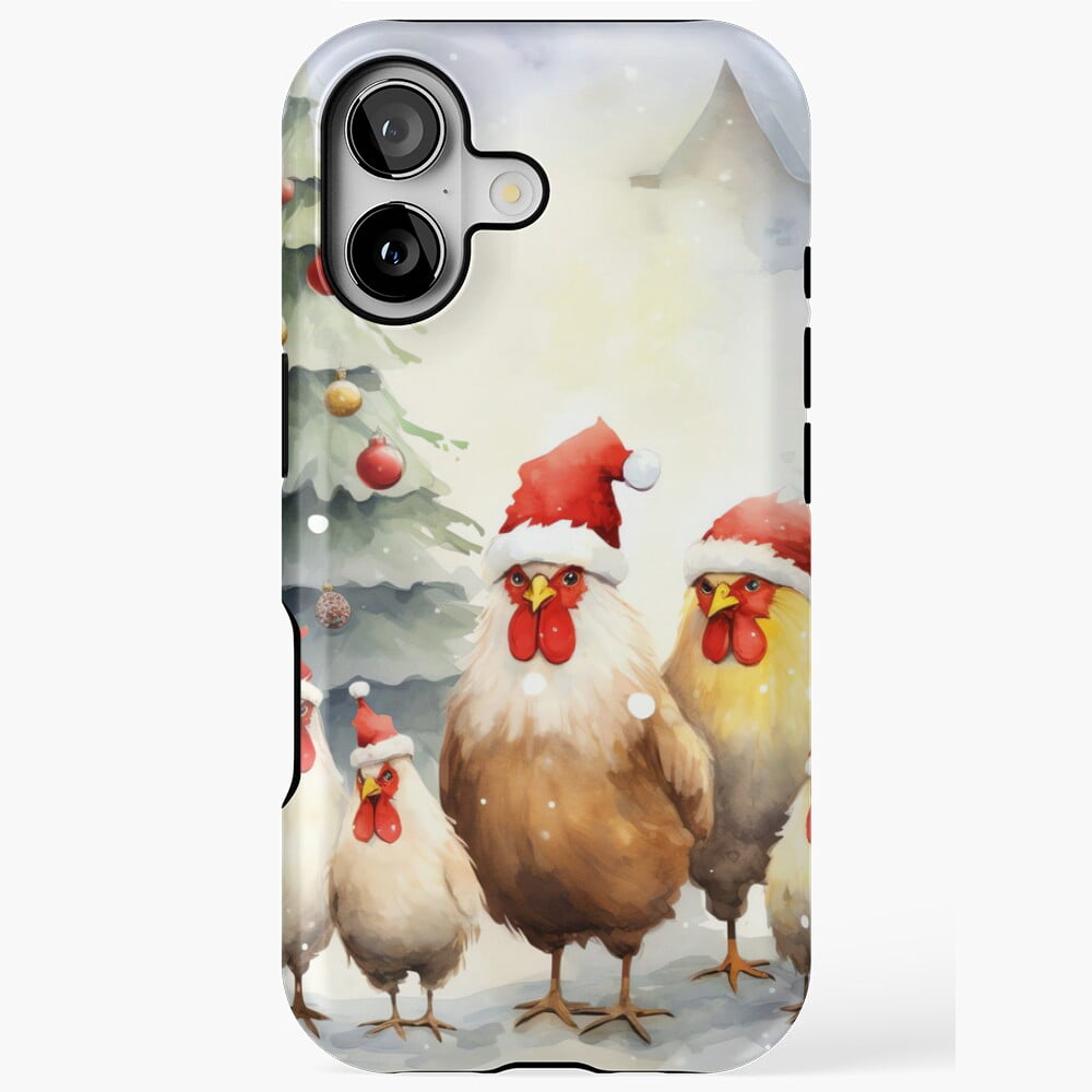 Barnyard Christmas Animal Phone Case with iPhone 17 to 11 Pro Max ...