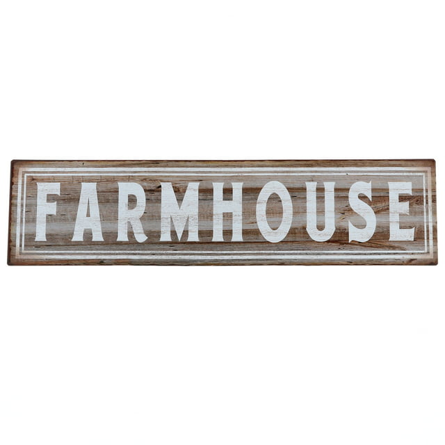 Barnyard Designs Farmhouse Retro Vintage Metal Tin Bar Sign, Decorative Wall Art Signage, Primitive Farmhouse Country Kitchen Home Décor, 15.75" x 4"