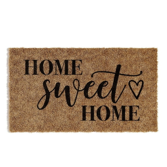 Barnyard Designs Doormat Welcome Mat for Outdoors, Large Front Door Entrance Mat, 30x17, Brown (Home Sweet Home)