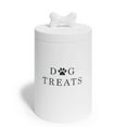 thumbnail image 1 of Barnyard Designs Large Dog Treat Container Airtight with Lid, Cute Rustic Ceramic Dog Treat Storage Jar for Kitchen Counter (White), 1 of 11