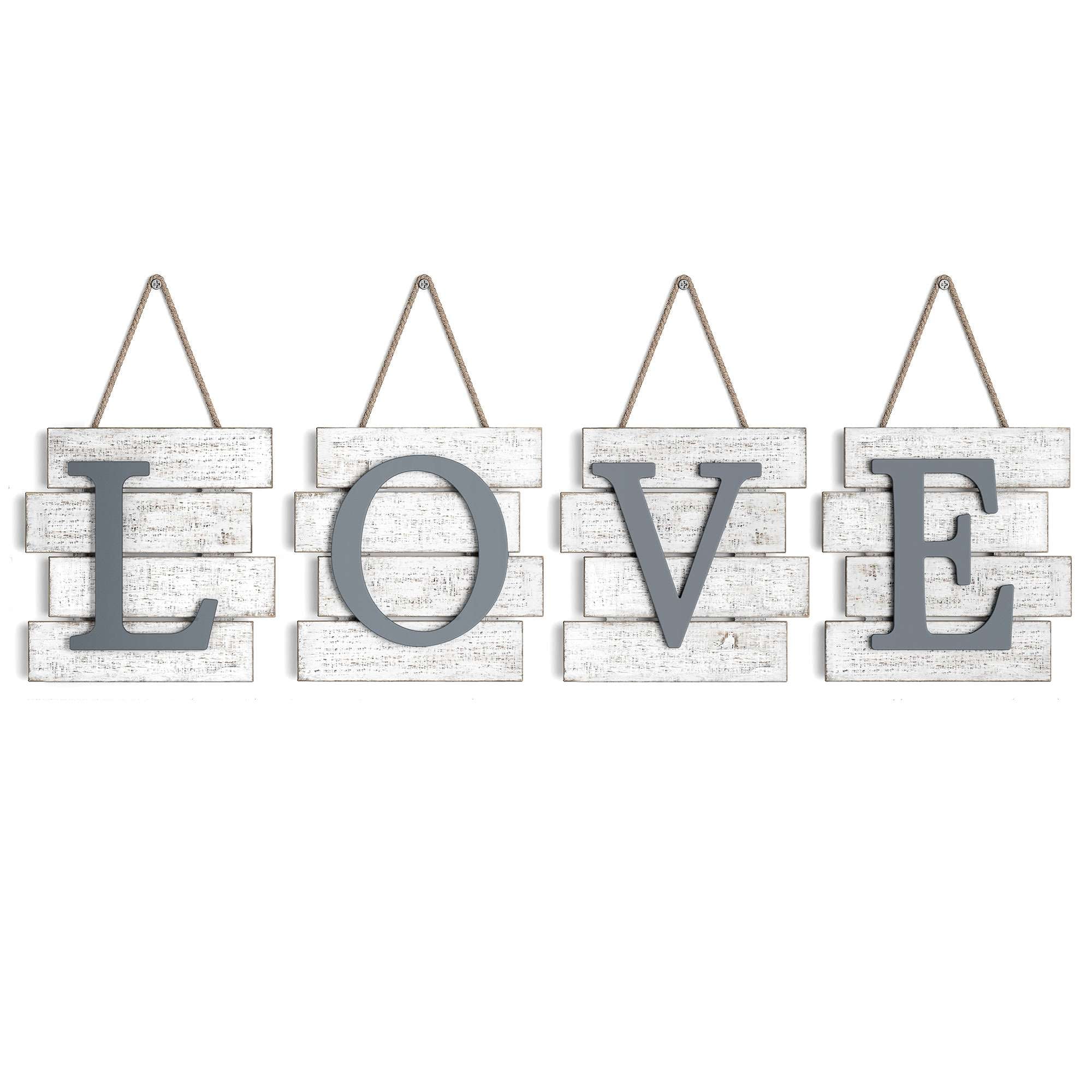 Love Sign Hanging Wall Decor Distressed Wood hot