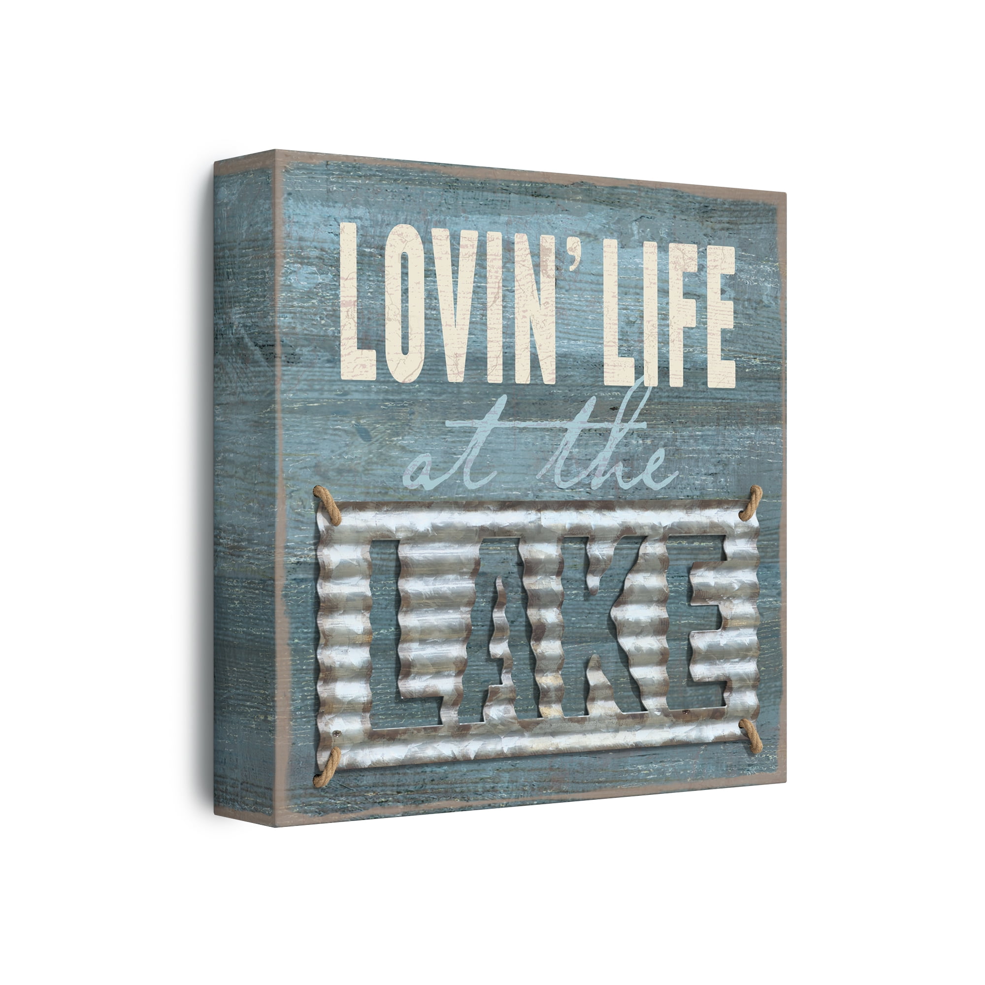 Barnyard Designs \'Lovin\' Life at the Lake\' Wooden Box Sign ...