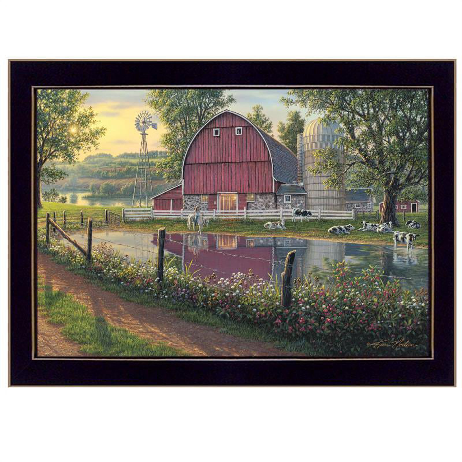 Barnyard Memories by Kim Norlien Printed Wall Art Wood Multi-Color