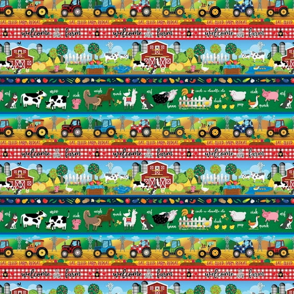 Barnyard Rules Barnyard Stripe Cotton Fabric