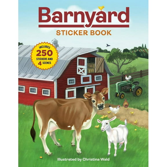 Barnyard Sticker Book: Includes 250 Stickers and 4 Scenes, (Paperback)