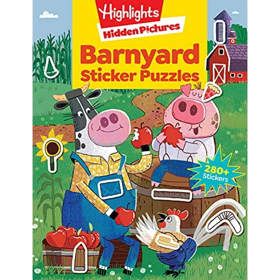 Pre-Owned Barnyard Sticker Puzzles Highlights Hidden Pictures by Highlights Press (Paperback), Children's Books, English