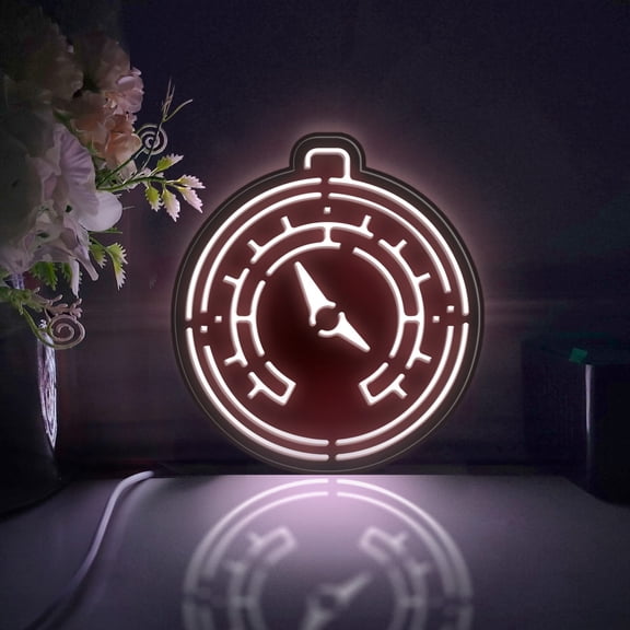 Barometer Led Light Box, Dimmable Neon-Like Light Signs USB Power for Wall Decor Bedroom Decoration, Static Light (WxH) 6"x7"