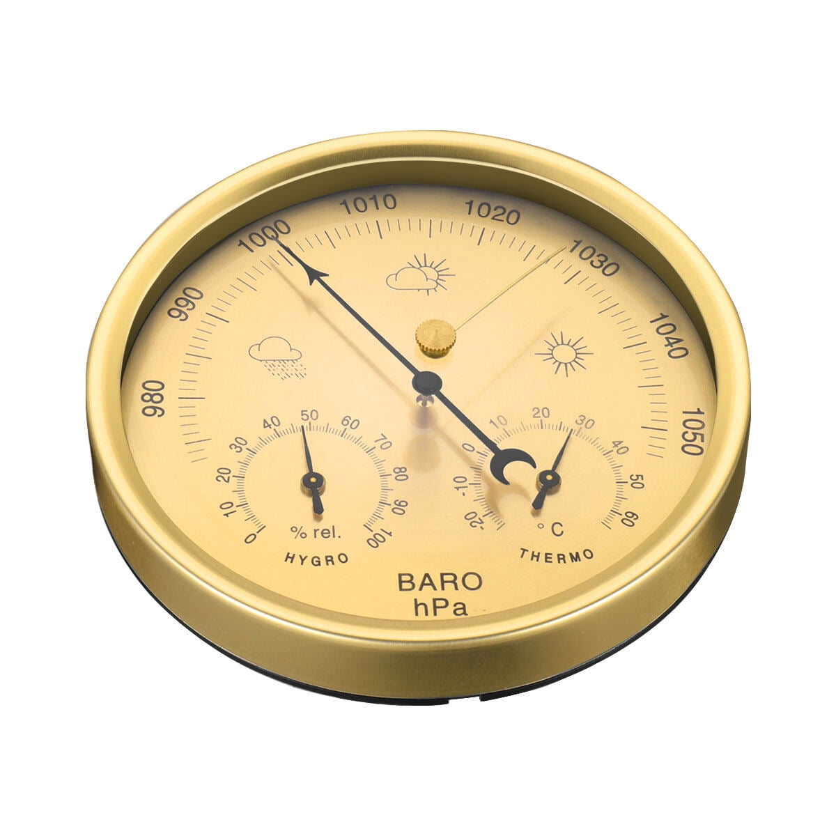 Water Barometer 70MM Gold Pointer Barometer Household Air Pressure ...