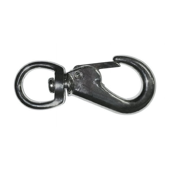 Baron 5004885 1 in. Dia. x 3.13 in. & 70 lbs Nickel-Plated Steel Bolt Snap