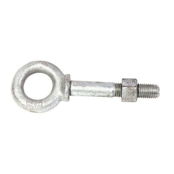 Baron 22251 Shoulder Eyebolt 5/16" X 2-1/4" L Hot Dipped Galvanized Steel Nut Included Hot Dipped Galvanized