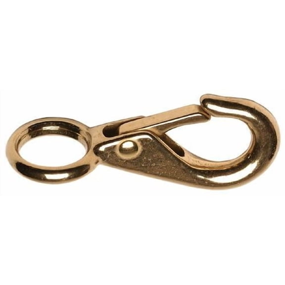 Baron 5/8 in. D X 2-4/8 in. L Polished Bronze Quick Snap 68 lb