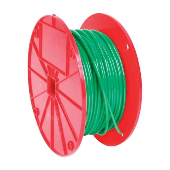 Baron 5006100 Green Vinyl Galvanized Steel Cable, 0.063 in. Dia. x 1 ft. - Green