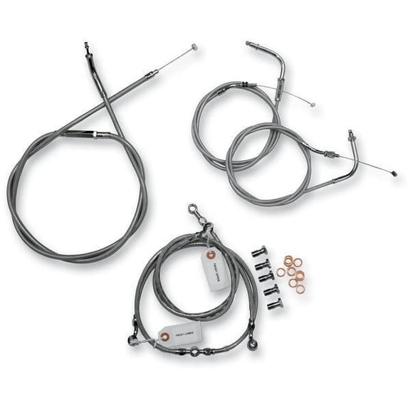 Baron Custom Accessories BA-8042KT-12 Stainless Cable and Line Kit (+12in.)