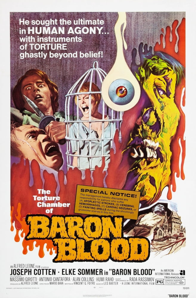 Baron Blood Canvas Art - (24 x 36)