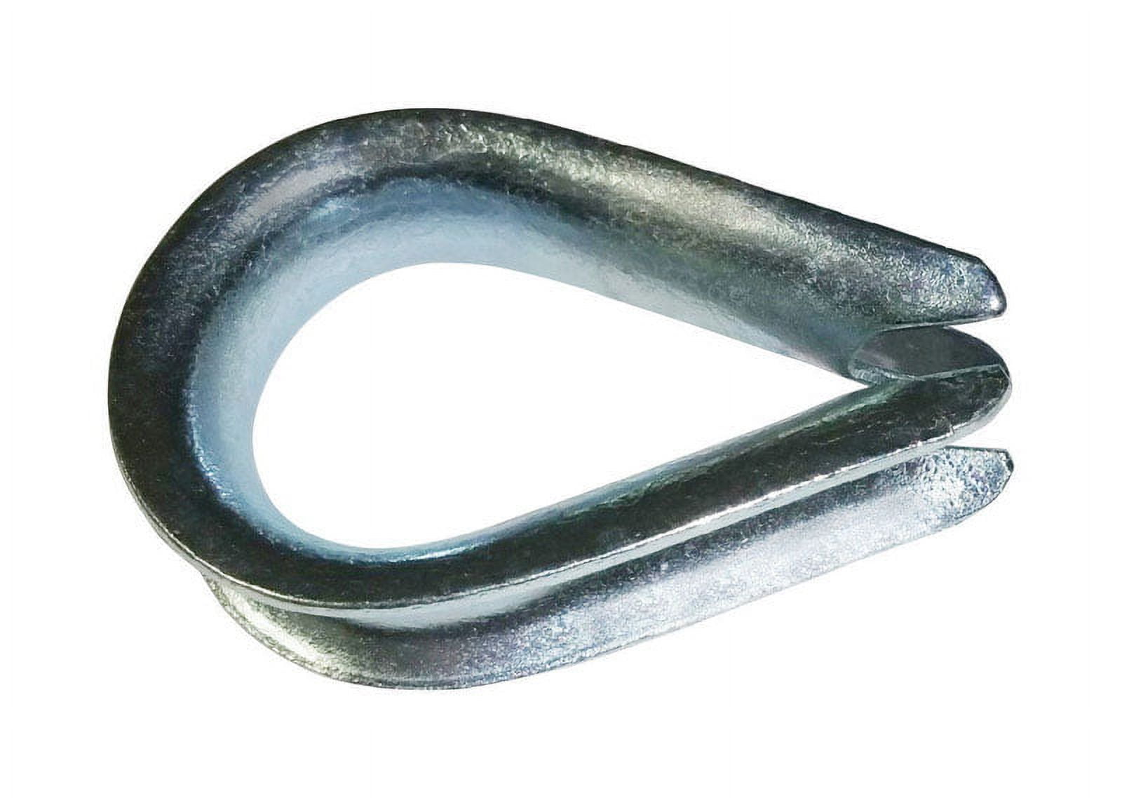 Baron Electrogalvanized Steel Wire Rope Thimble 1-13/16 in. L Baron Electrogalvanized Steel Wire Rope Thimble 1-13/16 in. L
