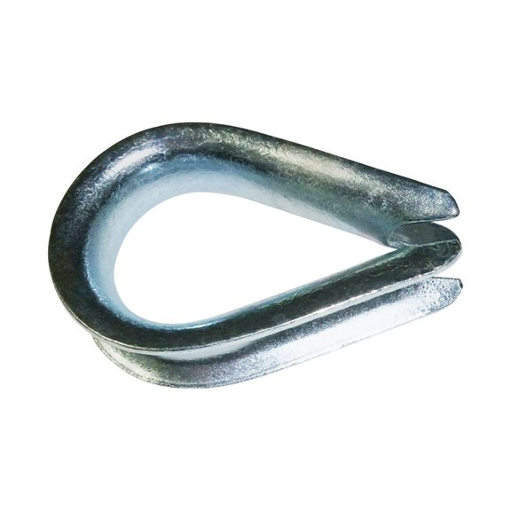 Baron Electrogalvanized Steel Wire Rope Thimble 2-1/8 in. L