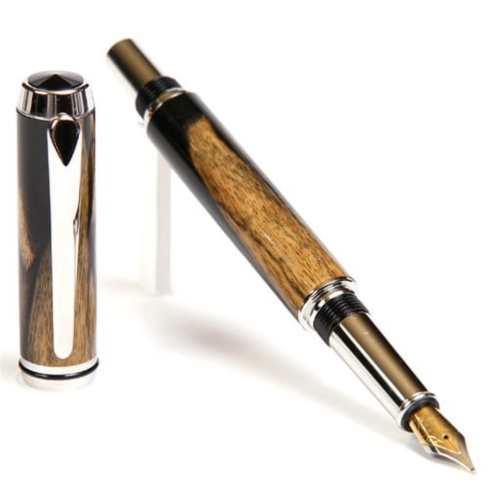 WoodRiver - Elegant Beauty Fountain Pen Kit - Gunmetal & Chrome