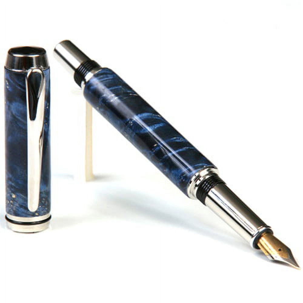 Baron Fountain Pen - Blue Box Elder