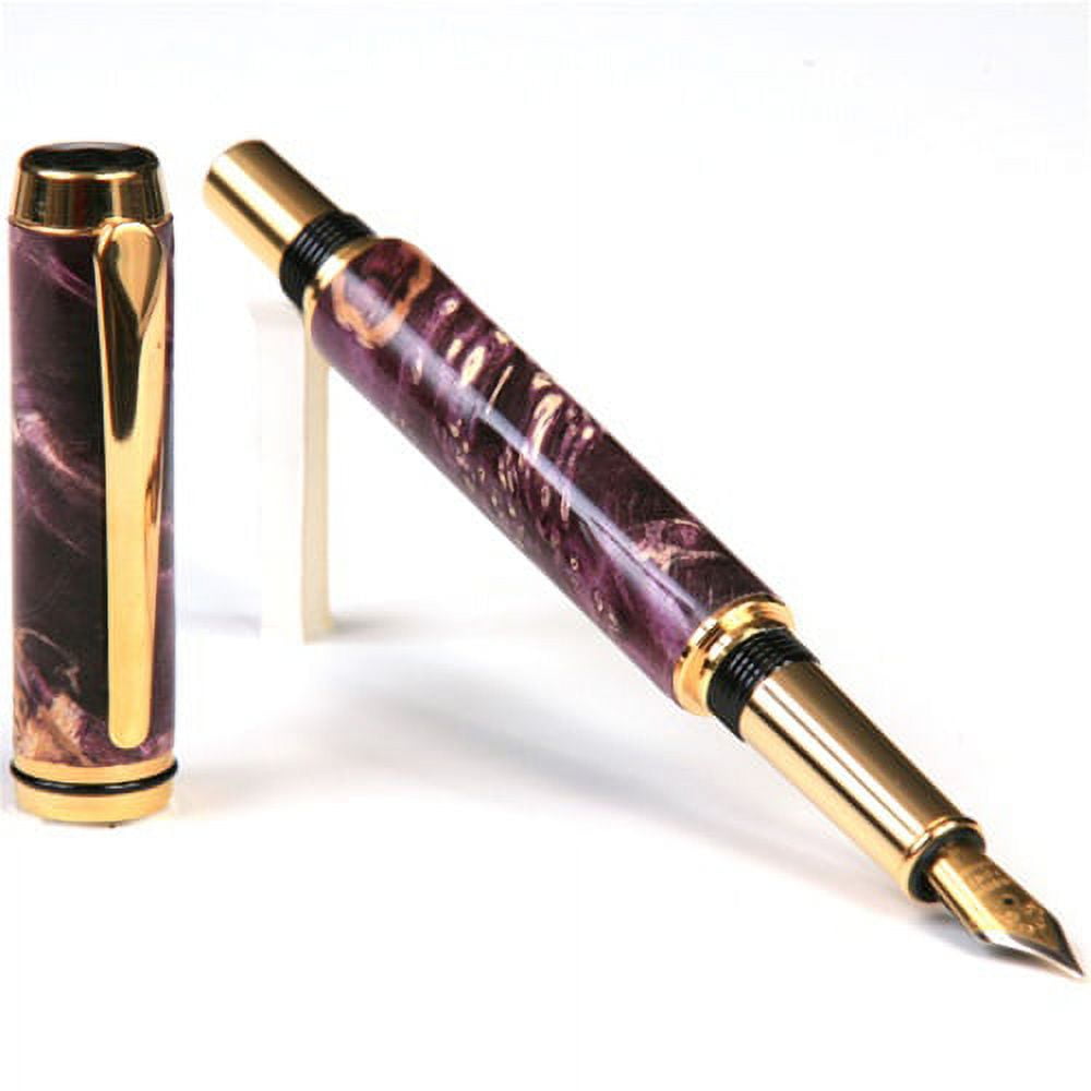 Baron Fountain Pen - Purple Box Elder