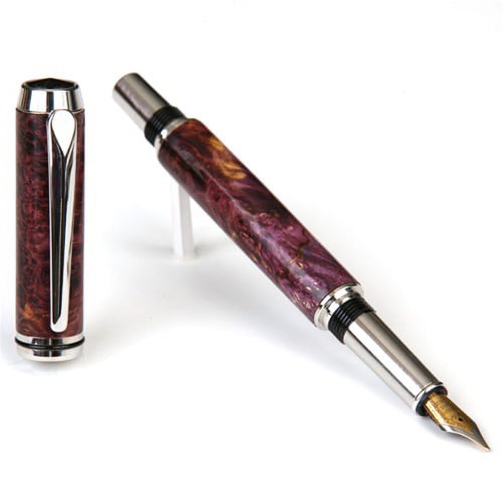 Baron Fountain Pen - Purple Maple Burl