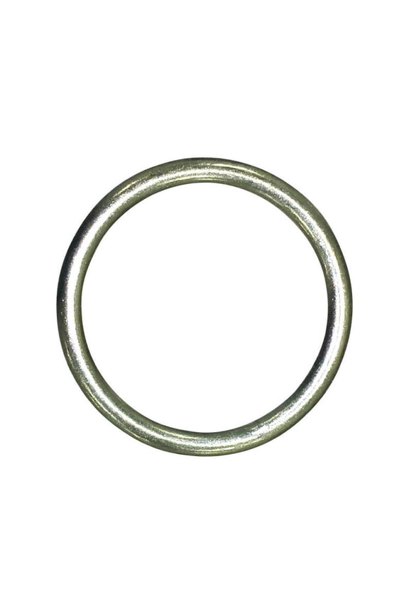 Jumbo Nickel Plated Silver Steel 1 1/4 in. L Ring 1 pk