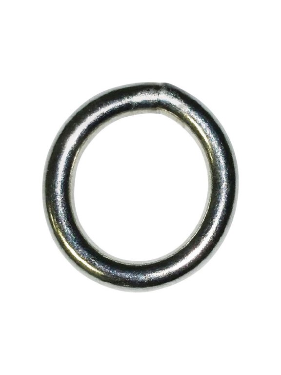 3-1 1/2 Ring Large Nickel Plated Silver Steel 1-1/2" L Nickel Plated