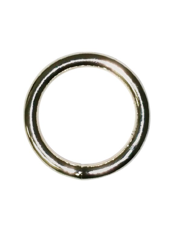 4-1 1/4 Ring Large Nickel Plated Silver Steel 1-1/4" L Nickel Plated
