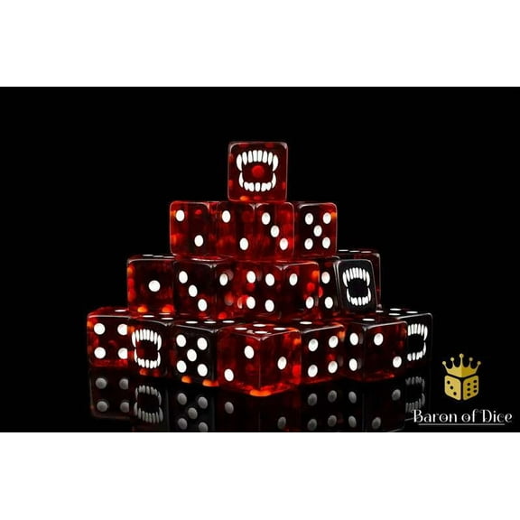 Baron Of Dice 6-Sided d6 Bloody Bite Dice Pack