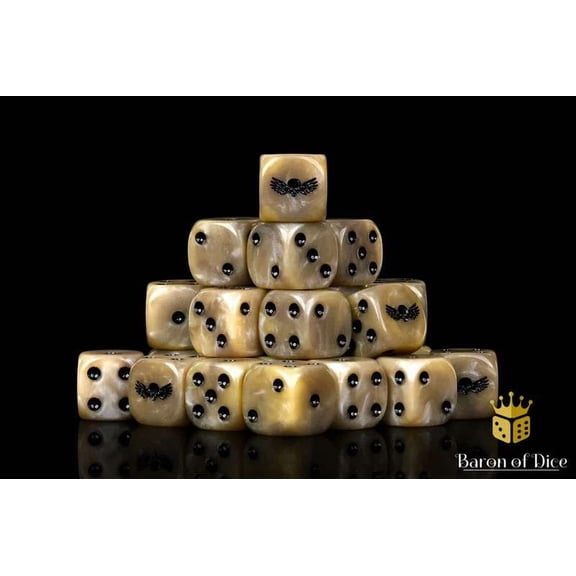 Baron Of Dice 6-Sided d6 Desert Skull Dice Pack [Rounded]