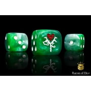 Baron Of Dice 6-Sided d6 Reincarnate Dice - Rose Dice Pack Rounded