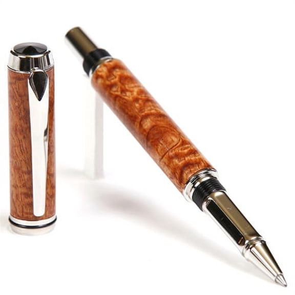 Baron Rollerball Pen - Afzilia Snakeskin