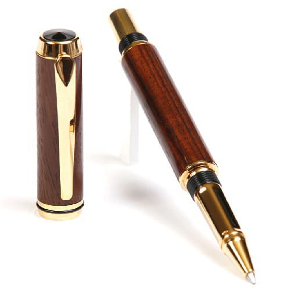 Baron Rollerball Pen - Burmese Rosewood