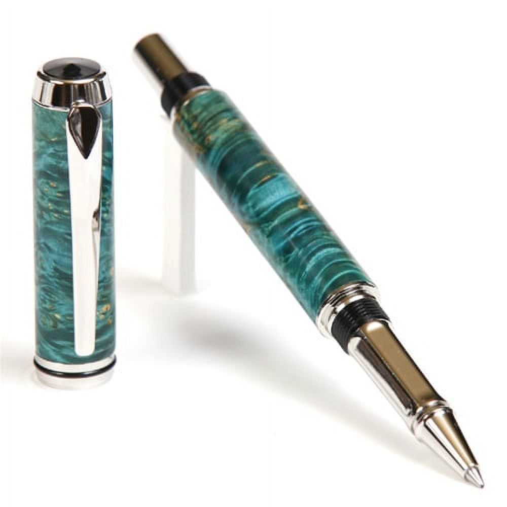 Baron Rollerball Pen - Turquoise Box Elder