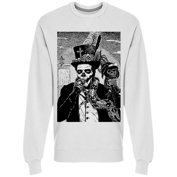 Baron Samedi Sweatshirt Men -Image by Shutterstock, Male 3X-Large