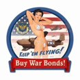 thumbnail image 1 of Baron Von Lind  16 x 15 in. B-25 War Bonds Round Banner Metal Sign, 1 of 1