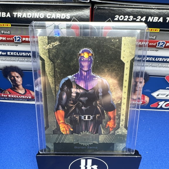 Baron Zemo 2024 SkyBox Metal Universe Avengers Base High Series #156 Gold FX