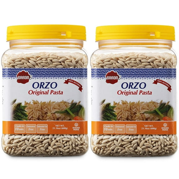 Baron's Kosher Orzo Pasta 21.16-ounce Jar (Pack of 2) (Original)