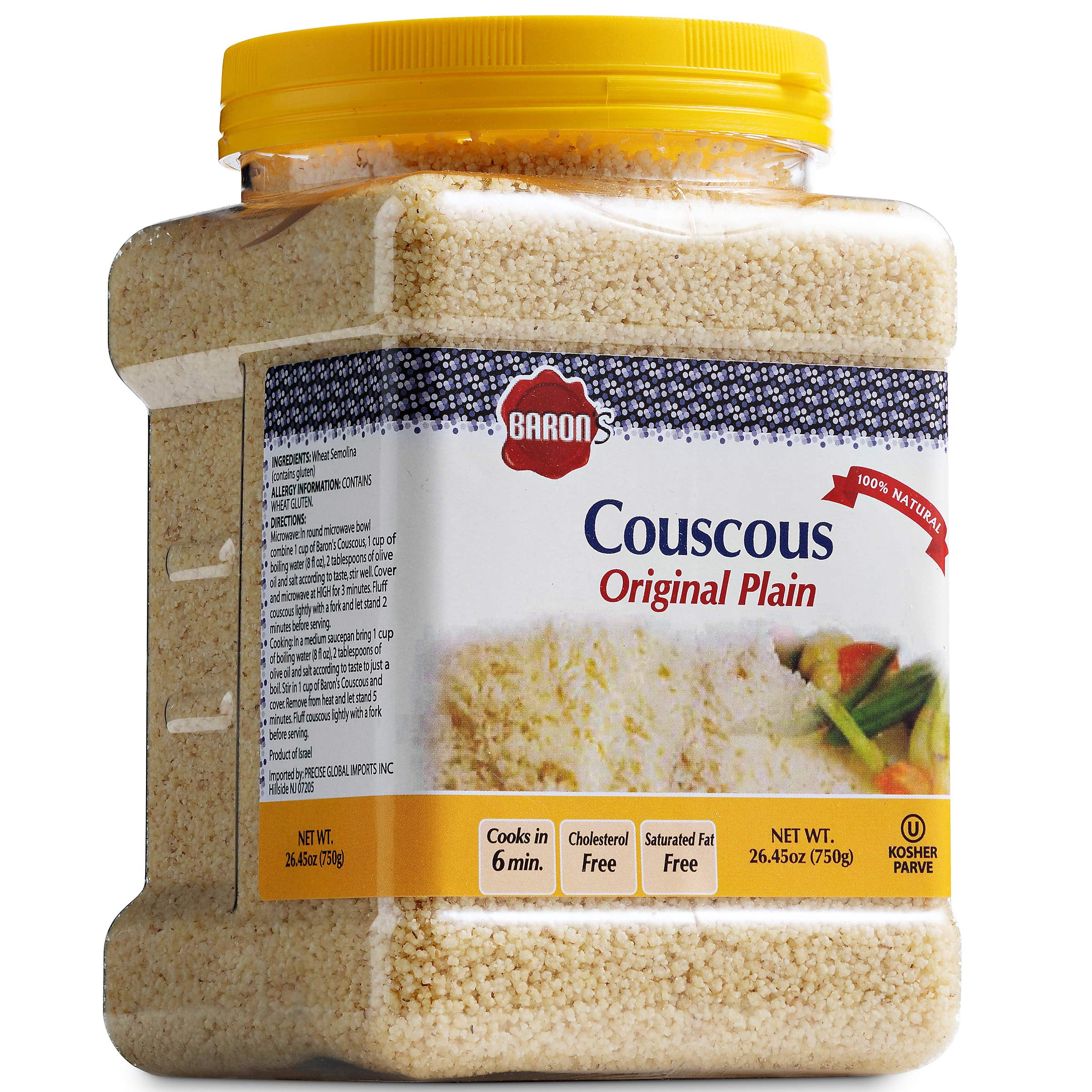 Baron’s Plain Traditional Original YPF5 Couscous Pasta 100 Natural