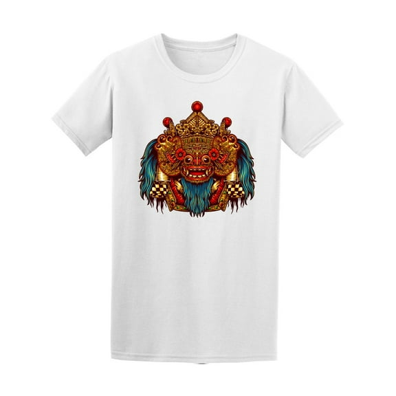 Barong Bali Mask  T-Shirt Men -Image by Shutterstock, Male Large