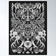 Barong Poster Wall Art, Modern Wall Decor For Living Room Bedroom, 8x12 UNFRAMED