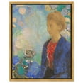 Baronne De Domecy Canvas Vintage Classic Portrait by Art Remedy, Gold