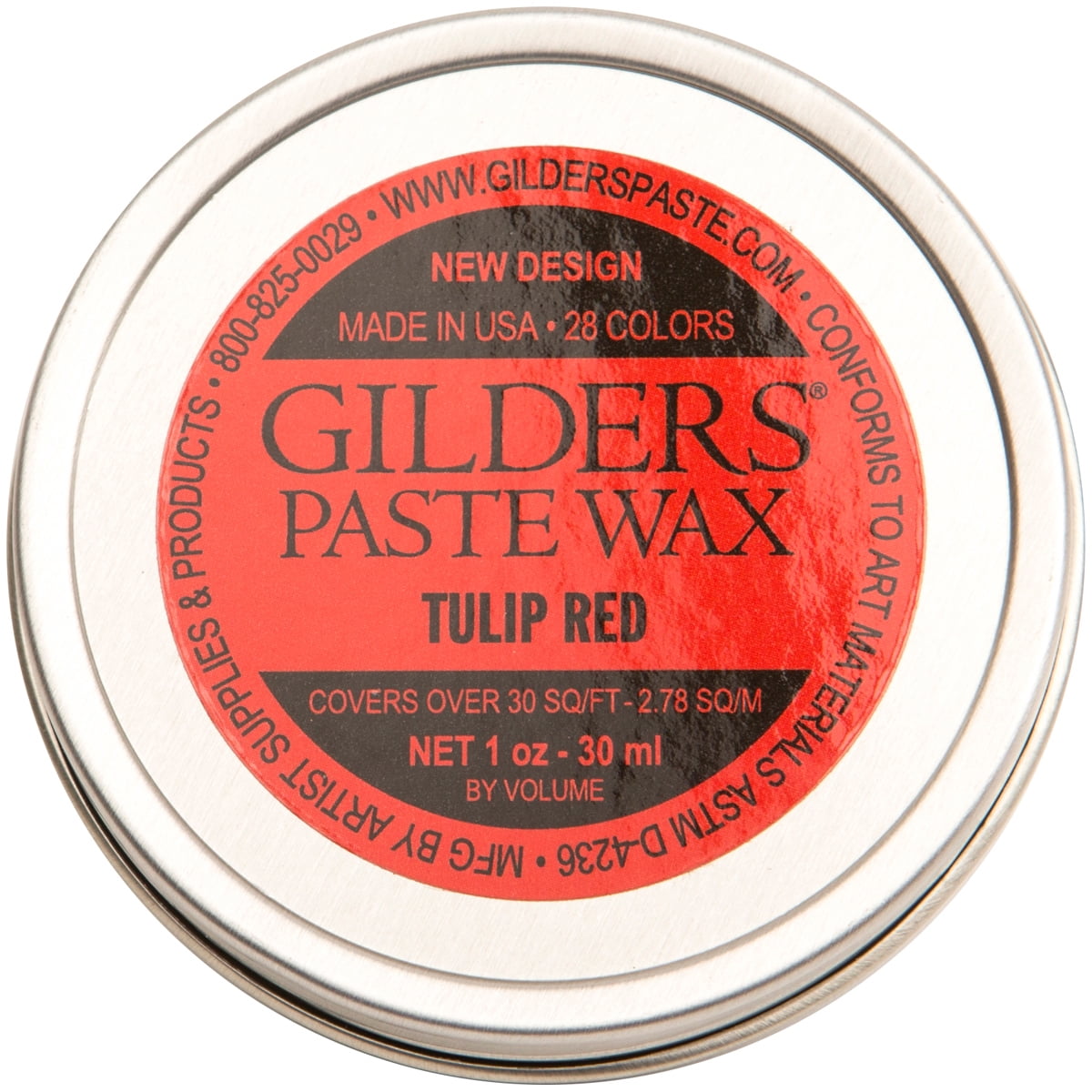 Baroque Art Gilders Paste 1ozTulip Red