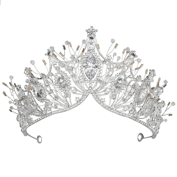 Baroque Black Queen Crown for Women, Dark Gothic Princess Tiaras and Crown Handmade Crystal Headband Birthday Tiara for Women – Wedding Halloween Faire Costume Birthday Music Festival