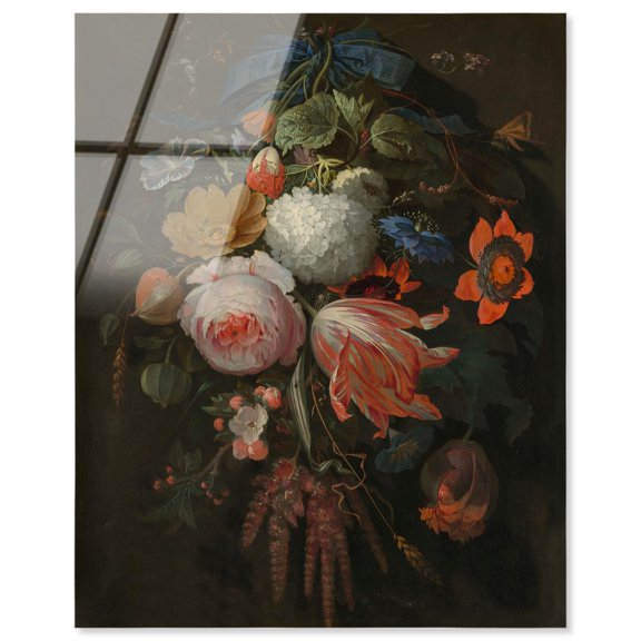 Baroque Blooms Acrylic Print Vintage Art by Art Remedy, Ready to Hang, 20 x 24