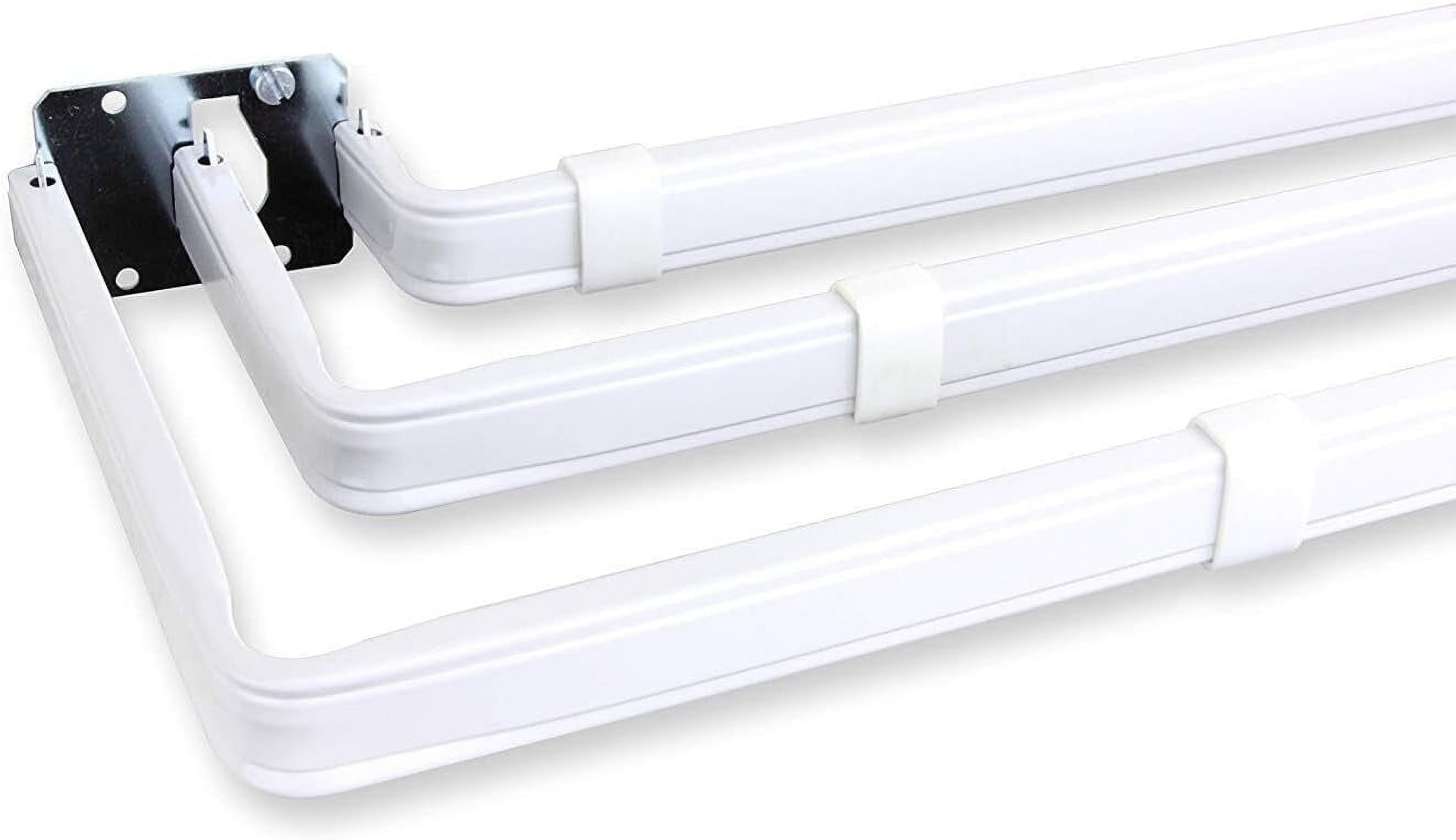 Baroque Bonanza Triple Curtain Rod 84120 Inch, Window Curtain Rods