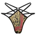 thumbnail image 1 of Baroque Chain Open Type Women's Panties Crotch Opening G-strings Thongs Lingeries Underwear, 1 of 7
