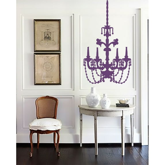 Baroque Chandelier Wall Art Decal