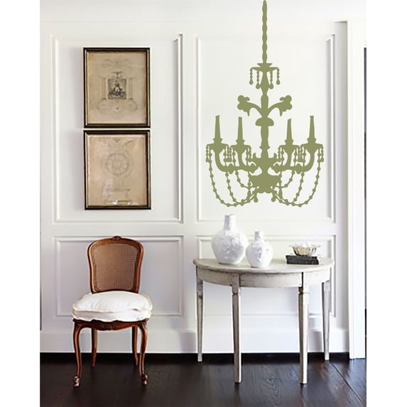 Baroque Chandelier Wall Art Decal